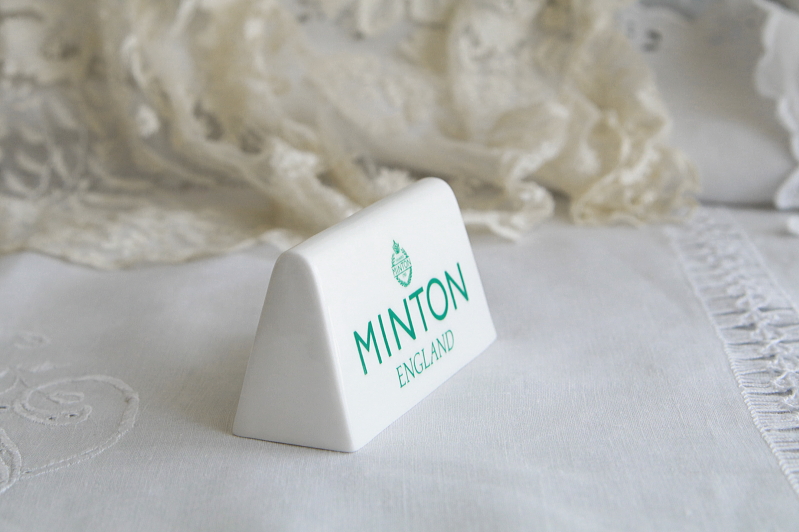 MINTONのショップディスプレイサイン　ミントン　イギリス　アンティークストリュフ