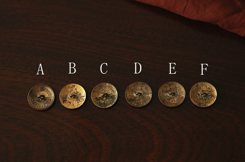 ヴィクトリアンリバリーボタン　苗木を握る手　イギリス　アンティークストリュフ