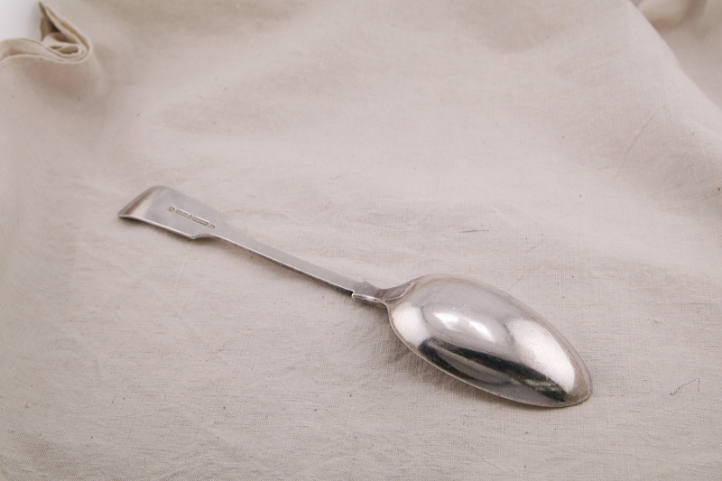 フィドルパターンのサービングスプーン　mappin and webb elkington 　イギリス　アンティークストリュフ