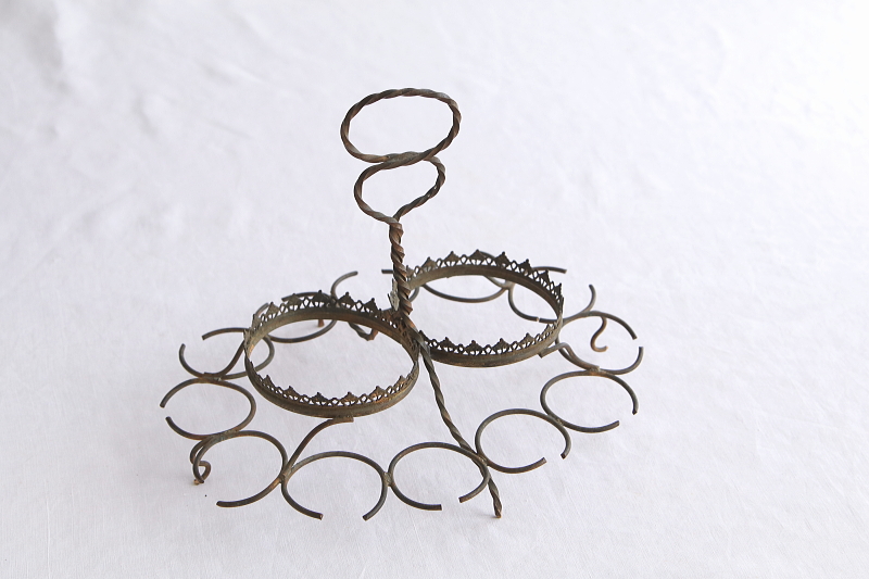 リキュールのワイヤースタンド　フランス アンティークストリュフ