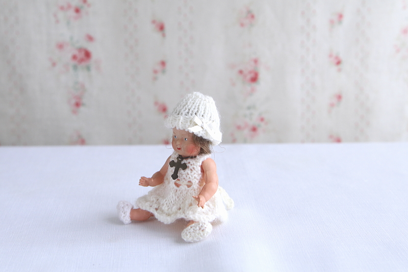 セルロイドドール　Petitcollin フランス　アンティークストリュフ