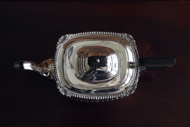 シェルパターン　ティー3点セット　イギリス　アンティークストリュフ