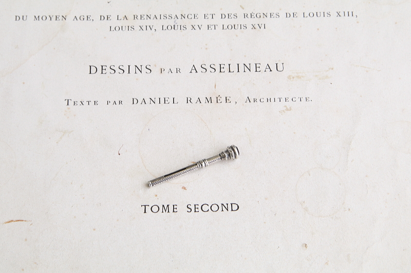 シーリングスタンプ＆シルバートゥースピック　イギリス　アンティークストリュフ