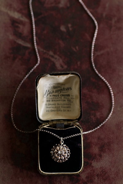 ローズカットダイヤモンド　シルバーペンダント　ヨーロッパ　アンティークストリュフ 20260320