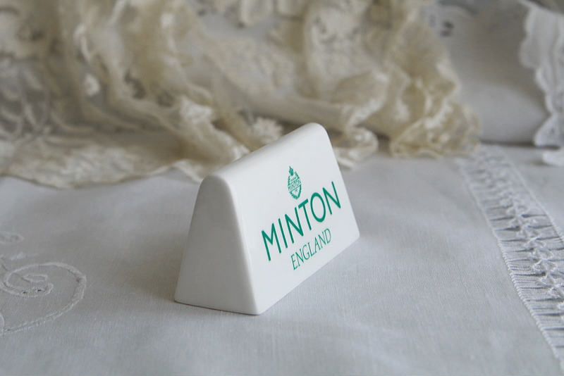 MINTONのショップディスプレイサイン　ミントン　イギリス　アンティークストリュフ