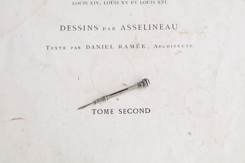 シーリングスタンプ＆シルバートゥースピック　イギリス　アンティークストリュフ