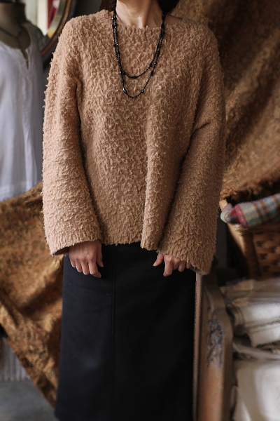 フレンチジェットロングネックレス　ヴィクトリアン　イギリス アンティークストリュフ