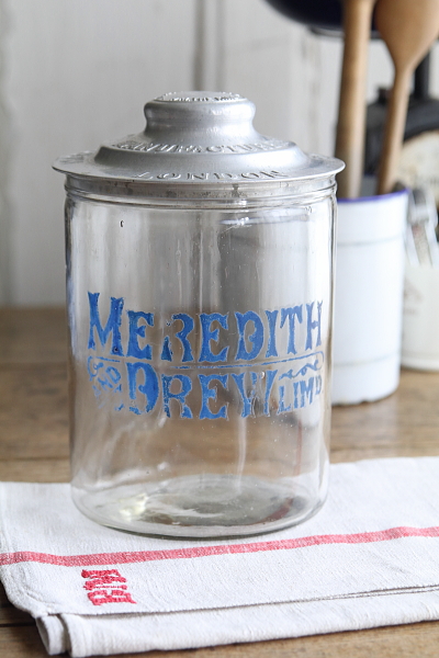 ビスケットジャー　アドバタイズ　meredith and drew イギリス　アンティークストリュフ