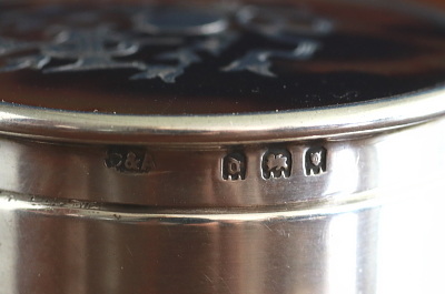 ピクウェのシルバーピルケース　べっ甲　スターリングシルバー　イギリス