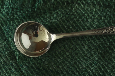 調味料用シルバースプーン　シェルパターン　イギリス　フランス　アンティークストリュフ