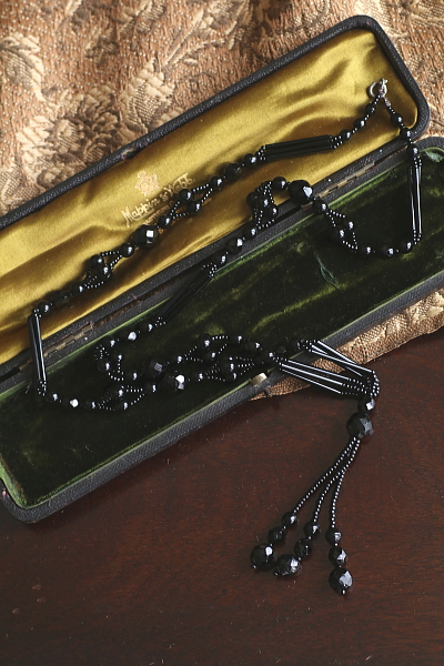 フレンチジェット　フリンジネックレス　イギリス　アンティークストリュフ 20260318