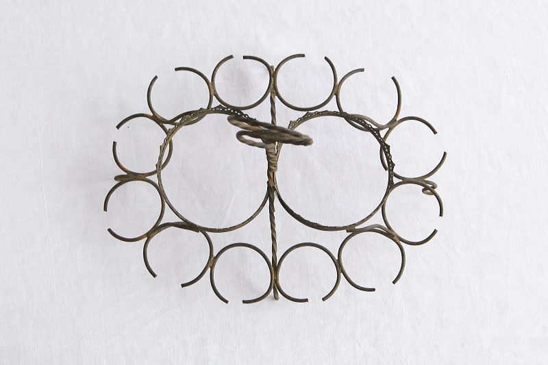 リキュールのワイヤースタンド　フランス アンティークストリュフ