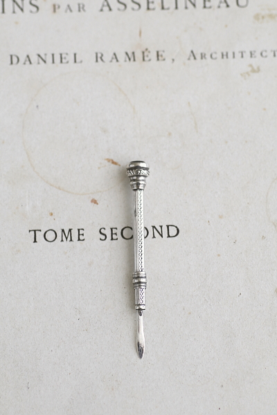 シーリングスタンプ＆シルバートゥースピック　イギリス　アンティークストリュフ