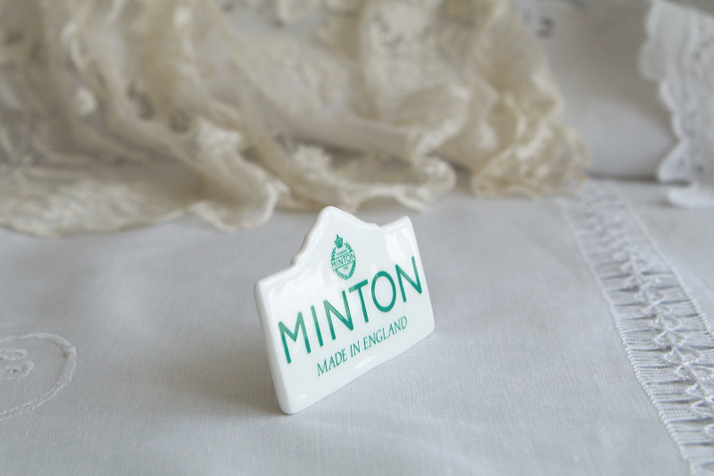 MINTONのショップディスプレイサイン　ミントン　イギリス　アンティークストリュフ