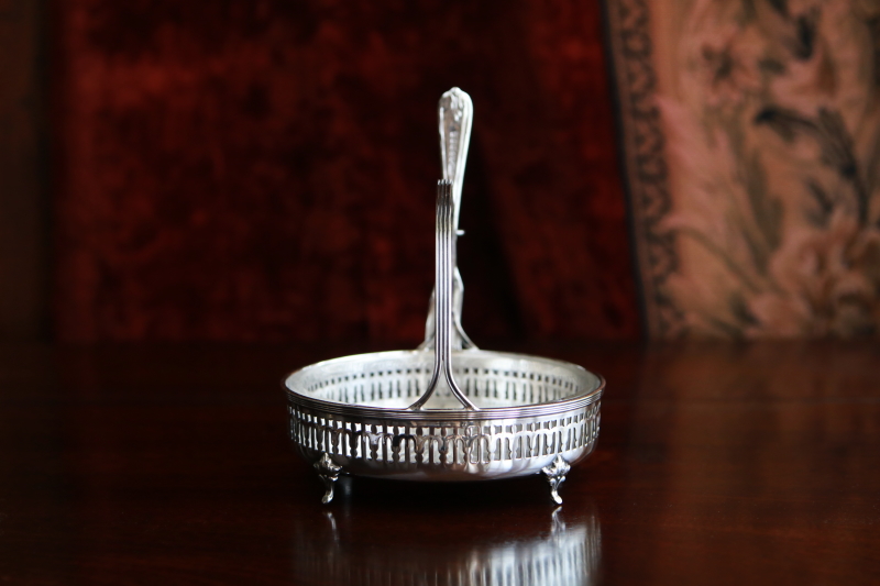 Mappin and Webb バターティッシュ&ナイフ　イギリス　アンティークストリュフ