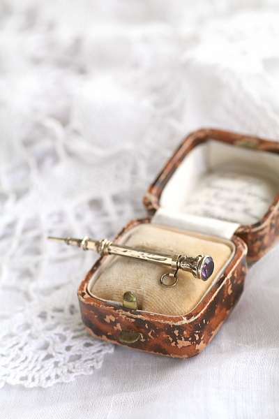 ヴィクトリアン　ミニチュアメカニカルペンシル　フォブシール　イギリス アンティークストリュフ 20251028