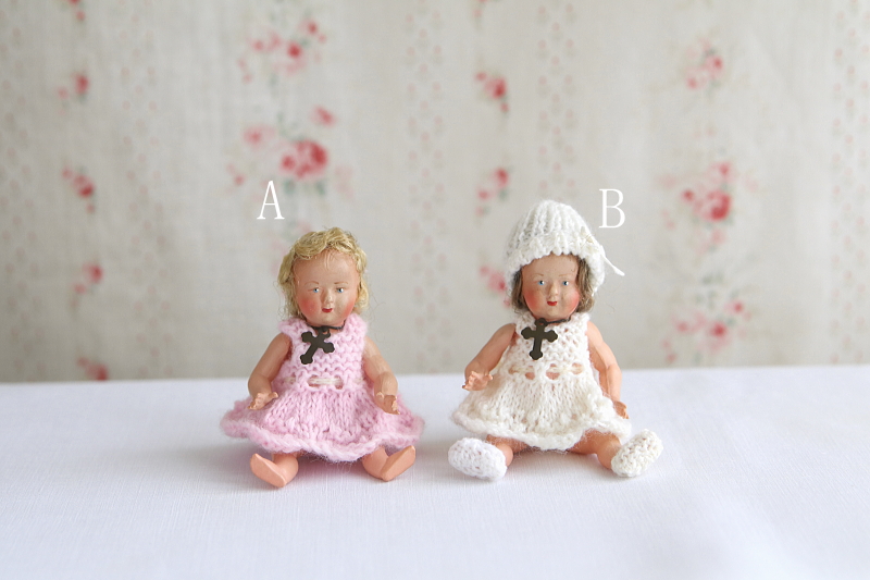 セルロイドドール　Petitcollin フランス　アンティークストリュフ