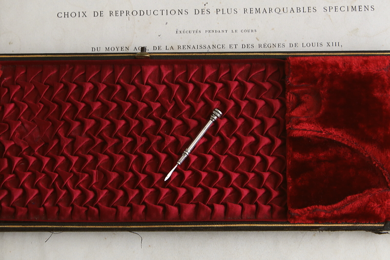 シーリングスタンプ＆シルバートゥースピック　イギリス　アンティークストリュフ