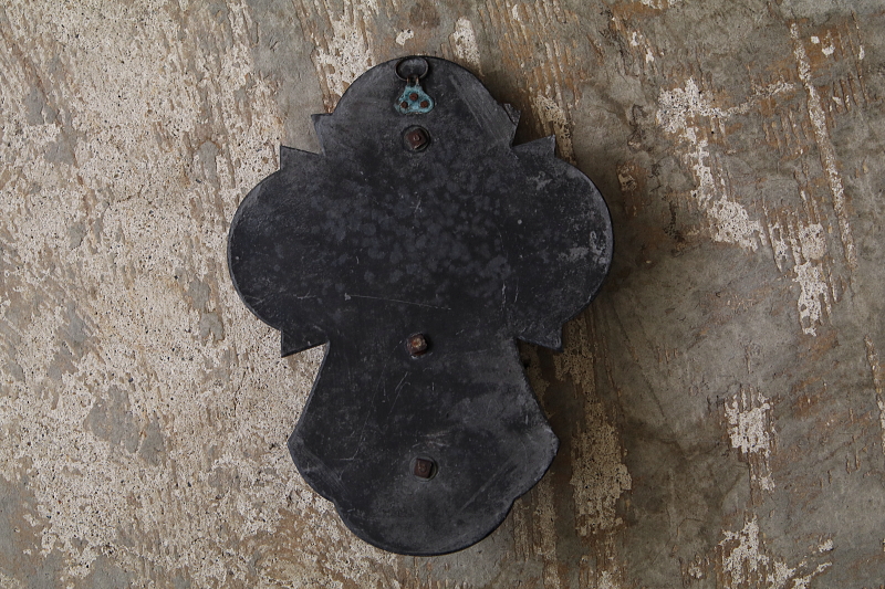 石の十字架の聖水盤　フランス　アンティークストリュフ