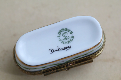 小さなリモージュボックス　Dubarry Limoges アンティークストリュフ