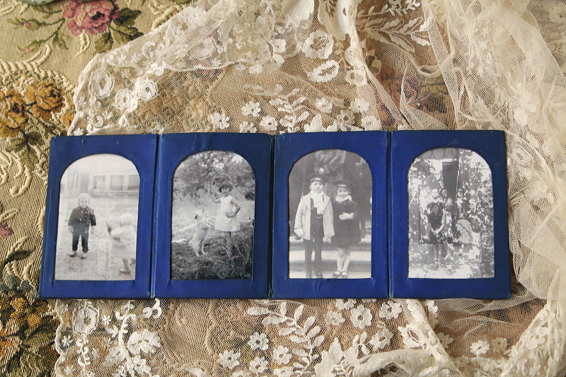 ツバメのスーベニールアルバム　フォトスタンド　sorrento イタリア　アンティークストリュフ