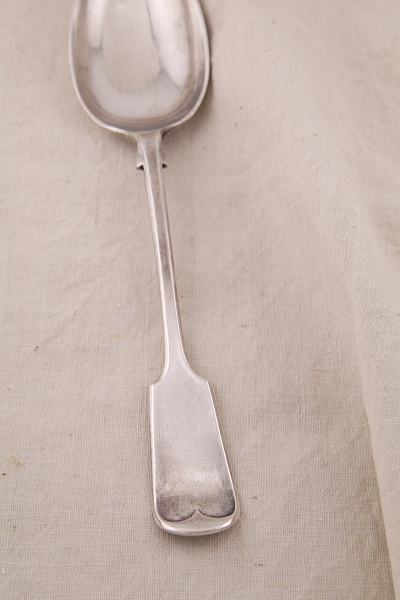 フィドルパターンのサービングスプーン　mappin and webb elkington 　イギリス　アンティークストリュフ