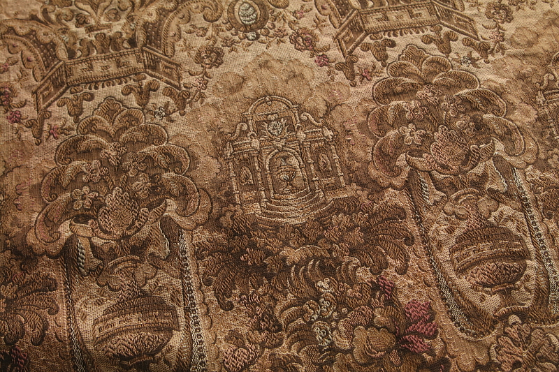 花のヴィンテージゴブラン　フランス アンティークストリュフ