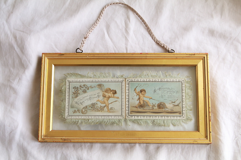 ヴィクトリアングリーティングカード　ハンギングフレーム　イギリス