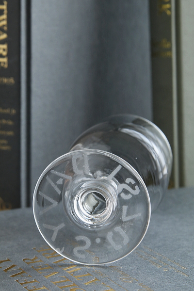 アドバタイジングワイングラス　DAVY'S　イギリス アンティークストリュフ