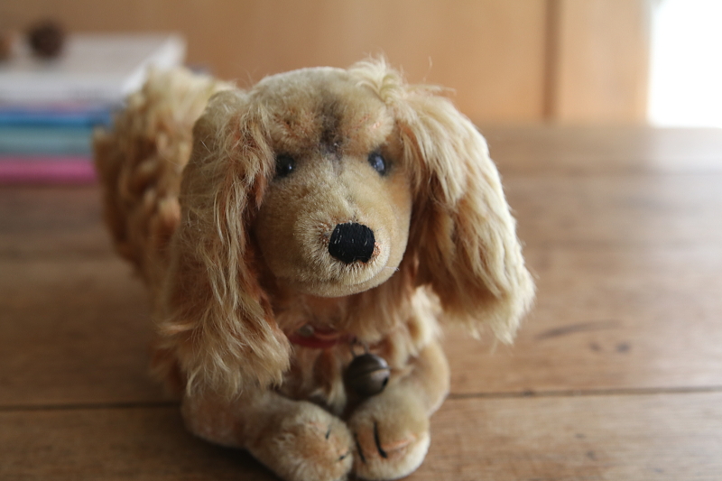 Steiffのダックスフンド　waldi ドイツ　アンティークストリュフ