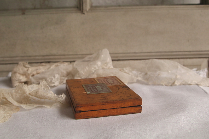 ヴィクトリアンパーツボックス　楽譜ステージ　アンティークストリュフ