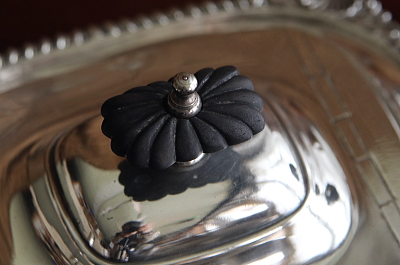 シェルパターン　ティー3点セット　イギリス　アンティークストリュフ