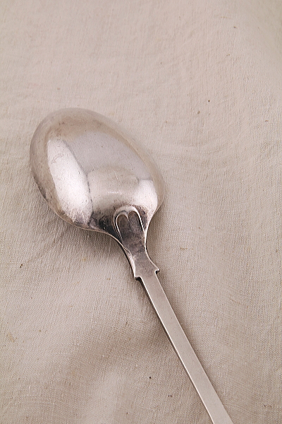 フィドルパターンのサービングスプーン　mappin and webb elkington 　イギリス　アンティークストリュフ