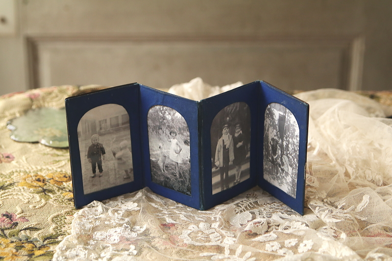 ツバメのスーベニールアルバム　フォトスタンド　sorrento イタリア　アンティークストリュフ