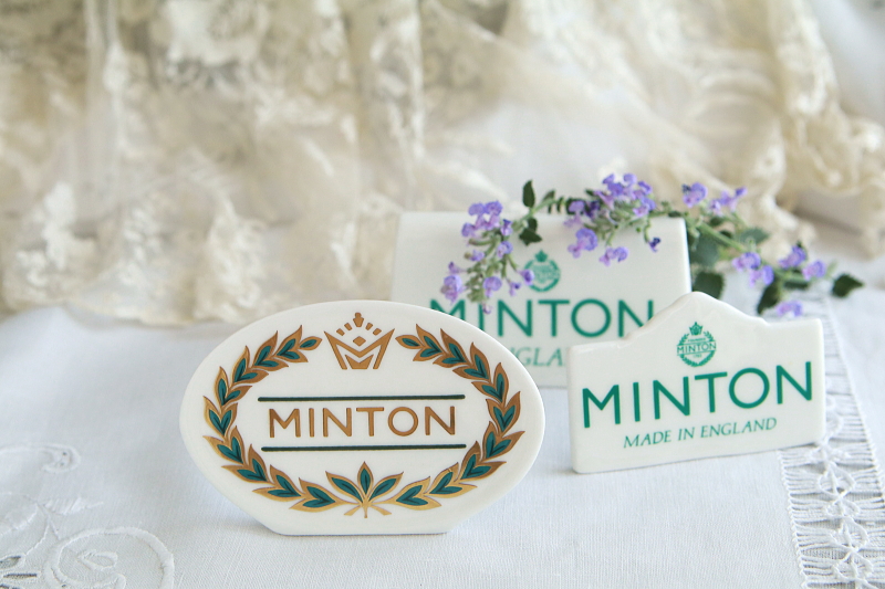 MINTONのショップディスプレイサイン　ミントン　イギリス　アンティークストリュフ