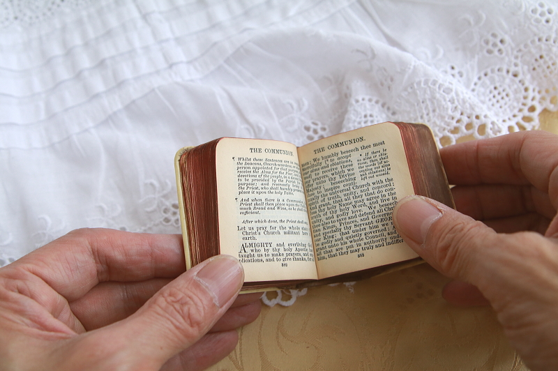 天使のセルロイド表紙祈祷書　エンジェルズヘッズ　ジョシュア・レイノルズ　イギリス　アンティークストリュフ