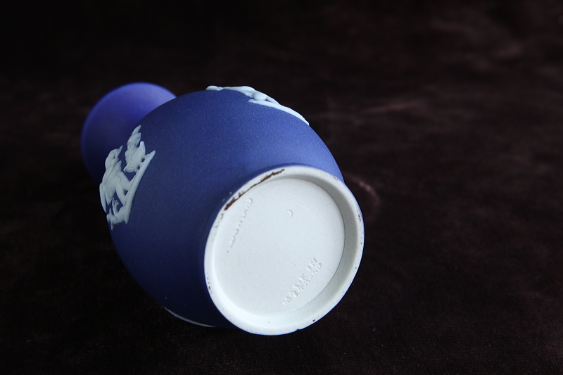 ジャスパーウェア　天使のポージーベース　wedgwood ウエッジウッド　イギリス　アンティークストリュフ