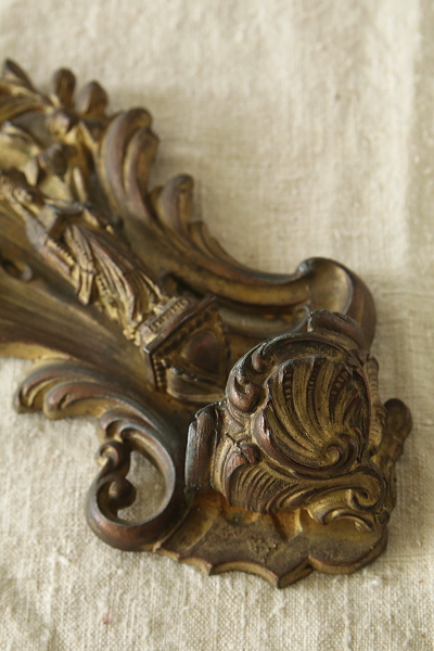 ブロンズのルルドの聖母の聖水盤　ベニチエ　フランス　アンティークストリュフ