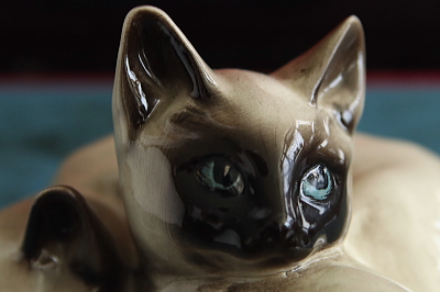 双子のシャム猫　Beswick Pottery イギリス　アンティークストリュフ 20260610