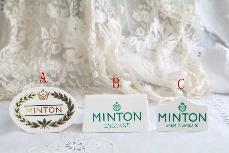 MINTONのショップディスプレイサイン　ミントン　イギリス　アンティークストリュフ