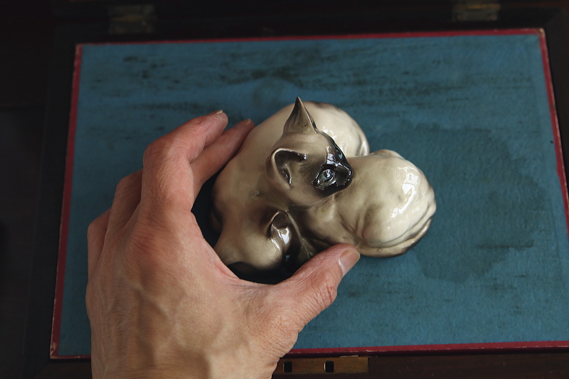 双子のシャム猫　Beswick Pottery イギリス　アンティークストリュフ 20260610