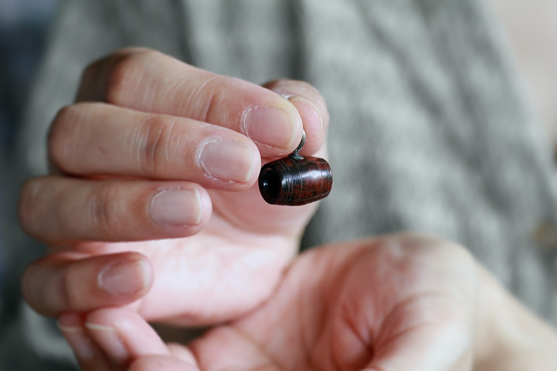 スタンホープ　ストーンバレルチャーム　フランス　アンティークストリュフ