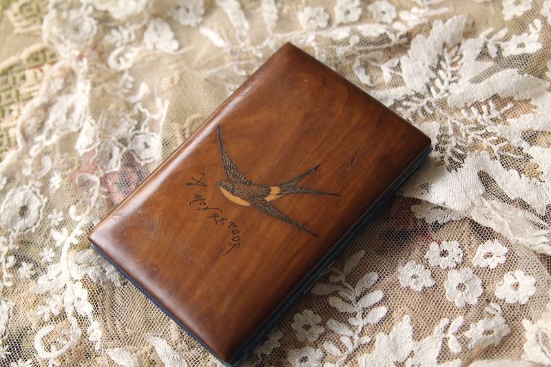 ツバメのスーベニールアルバム　フォトスタンド　sorrento イタリア　アンティークストリュフ