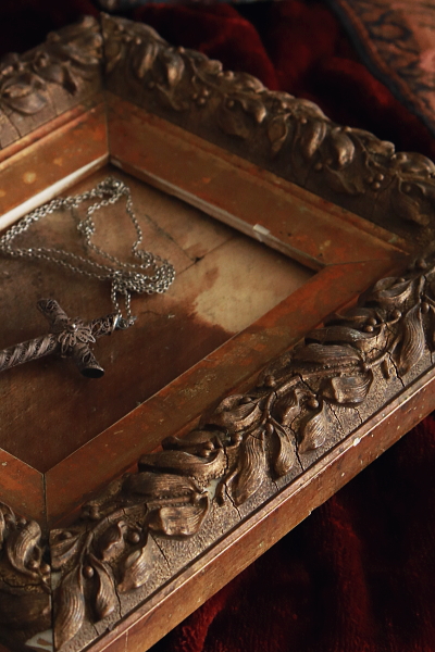 ヤドリギのモールディング　フランス　アンティークストリュフ 20250515