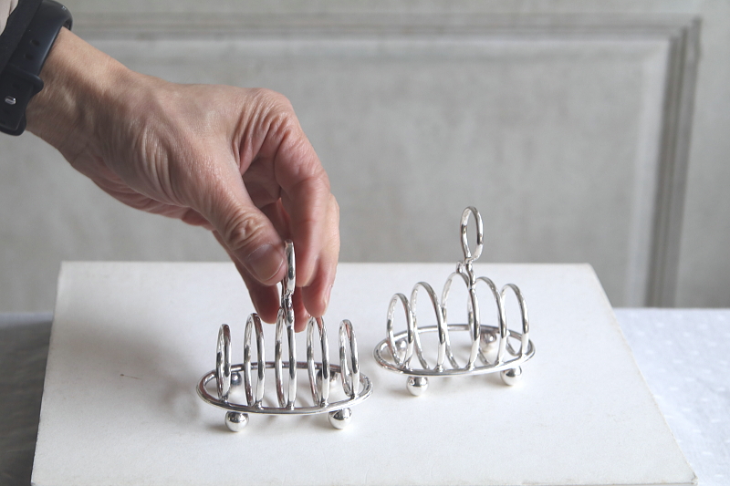 スモールトーストラック　elkington イギリス　アンティークストリュフ