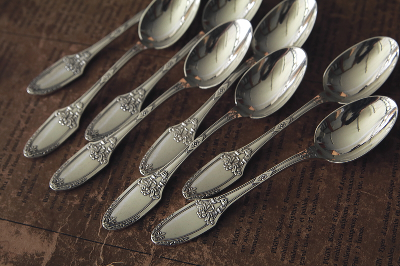 アンピールスタイルのティースプーン　BOULENGER　フランス　ブーランジェ　アンティークストリュフ