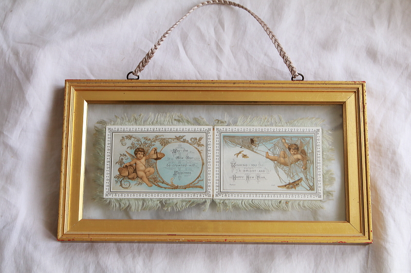 ヴィクトリアングリーティングカード　ハンギングフレーム　イギリス