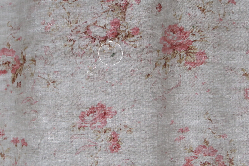 薔薇のブーケ　フレンチコットンファブリック　フランス　アンティークストリュフ