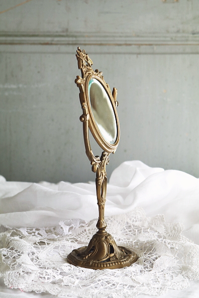 ロココスタンドミラー　フランス アンティークストリュフ