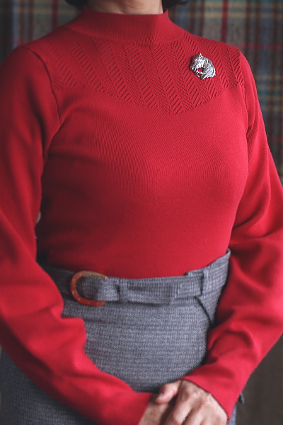 ホースヘッドシルバーブローチ　ヴィンテージ　ヨーロッパ アンティークストリュフ